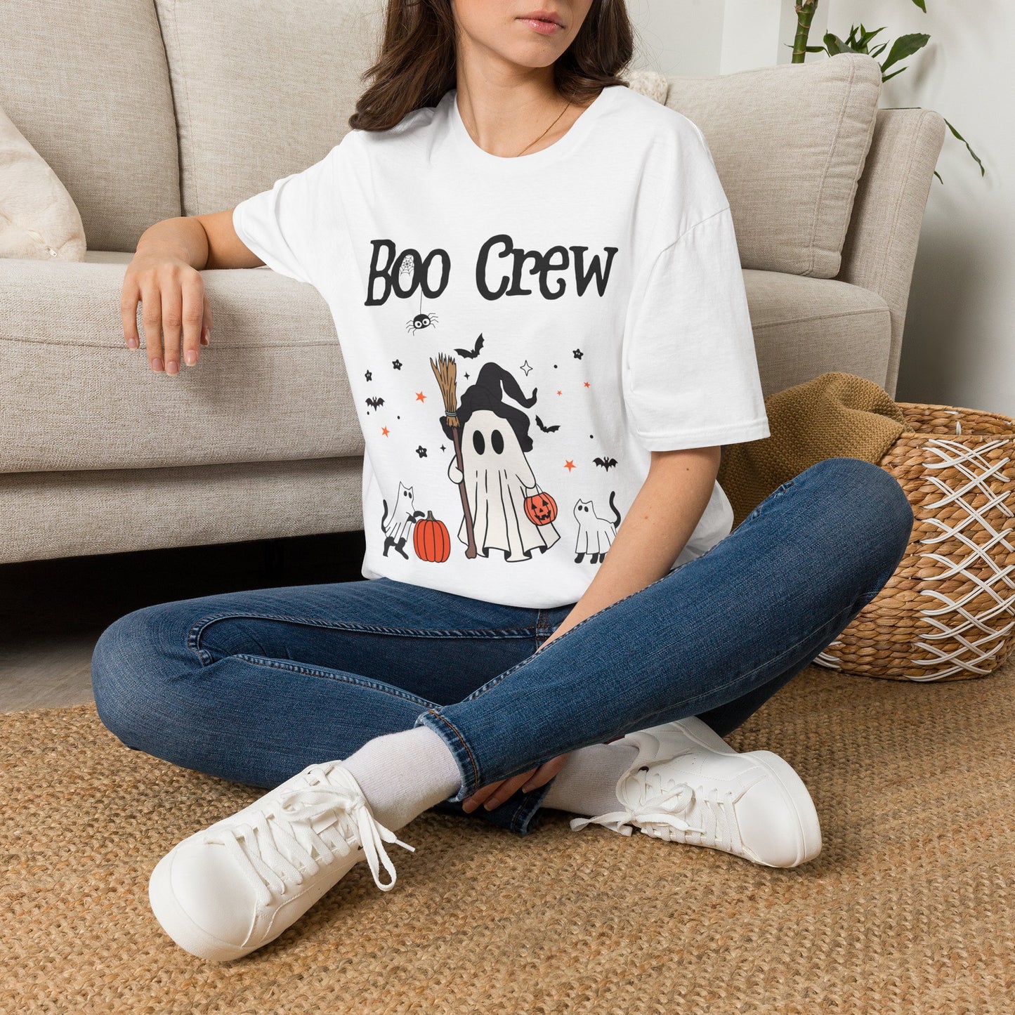Boo Crew Halloween T-Shirt | Cute Ghost & Witch Hat Spooky Tee | Every Gen