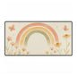 Boho Rainbow Desk Mat – Custom Teacher/Office Workspace Aesthetic – Large Felt & Rubber Non-Slip Desk Pad
