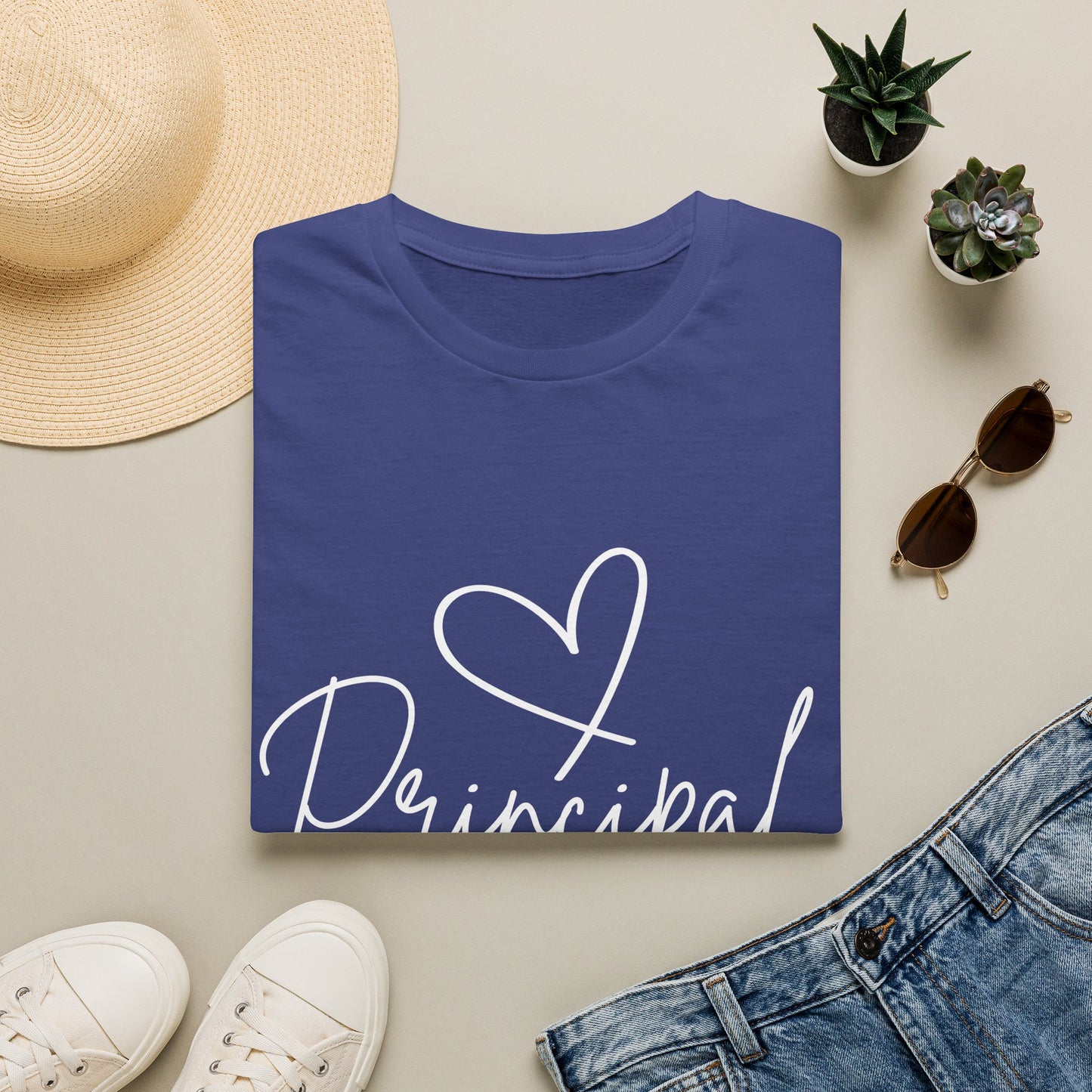 Principal Shirt with Heart | Principal Appreciation Gift Tee