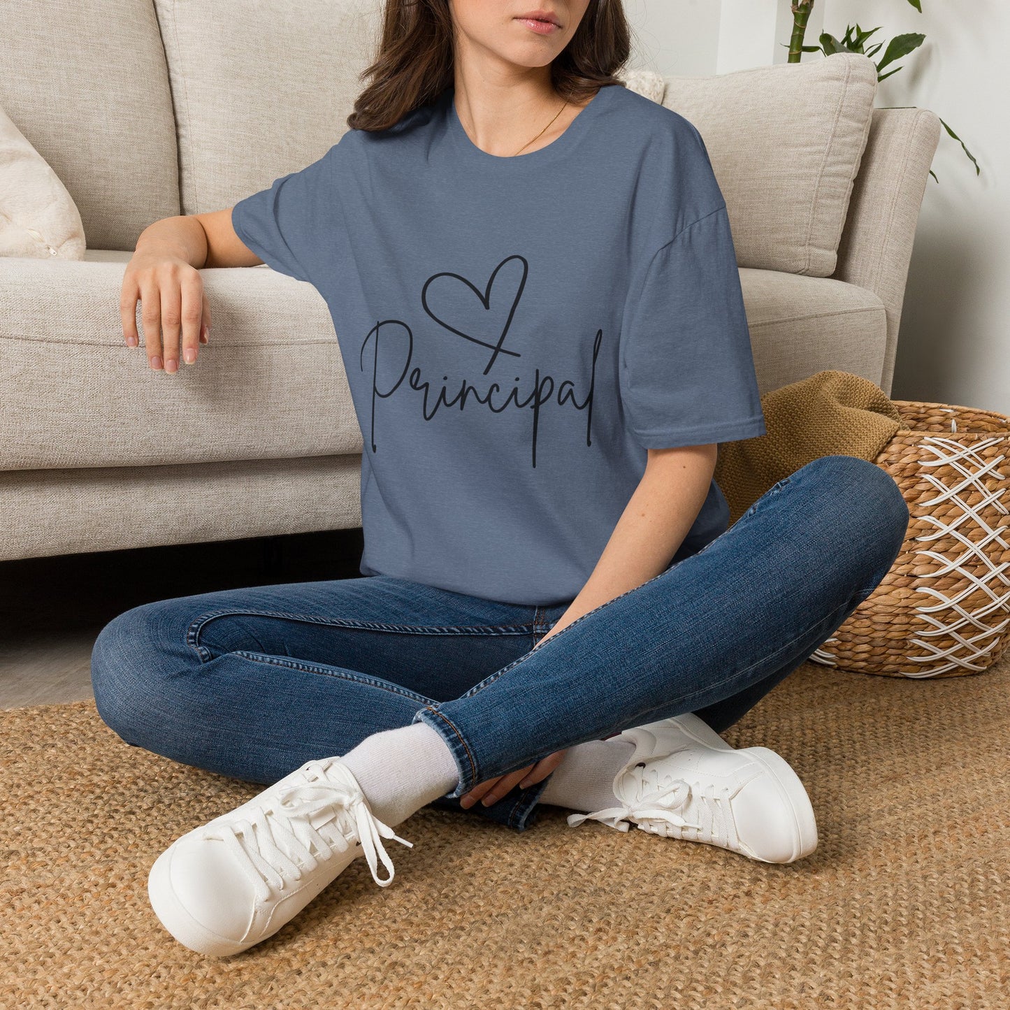 Principal Shirt with Heart | Principal Appreciation Gift Tee