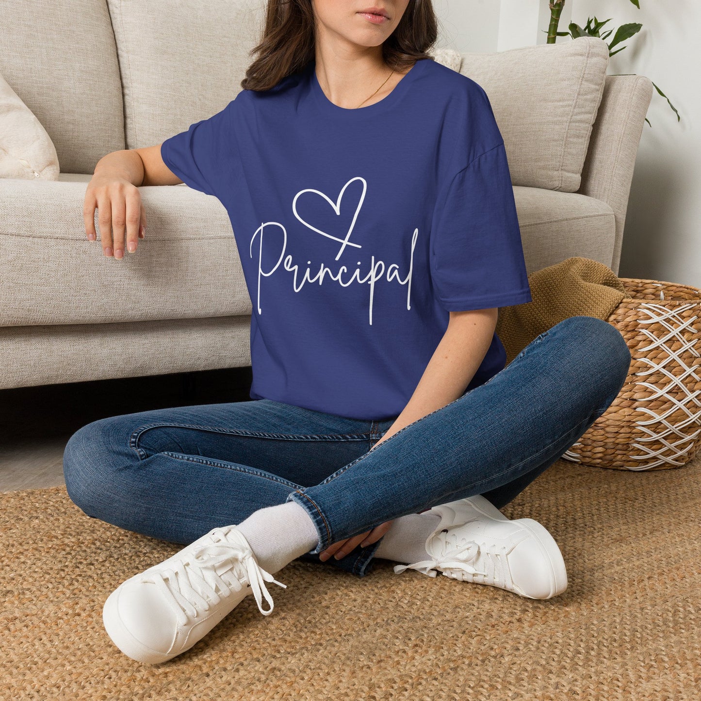 Principal Shirt with Heart | Principal Appreciation Gift Tee