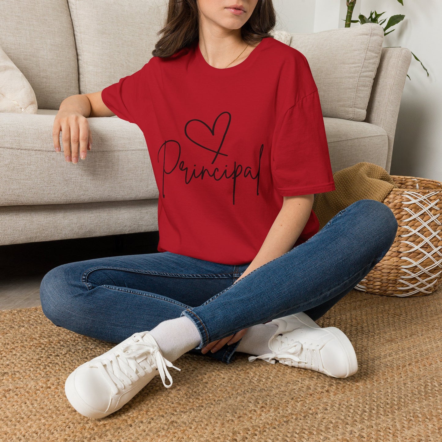 Principal Shirt with Heart | Principal Appreciation Gift Tee