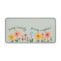 "Sowing Curiosity, Growing Confidence" Teacher Desk Mat | Boho Floral Classroom Decor | Large Desk Pad for Educators