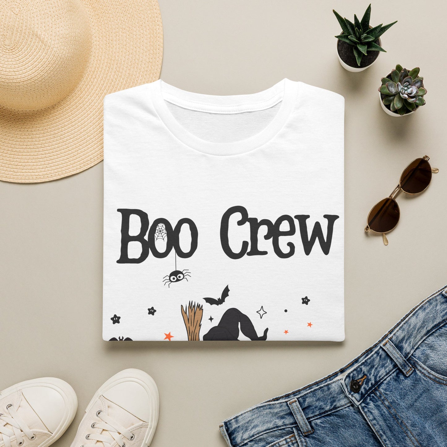 Boo Crew Halloween T-Shirt | Cute Ghost & Witch Hat Spooky Tee | Every Gen