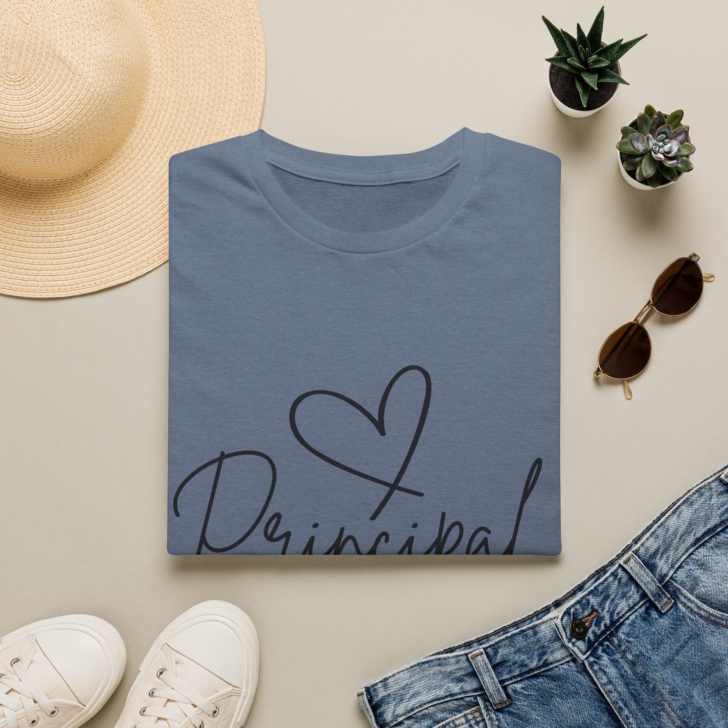 Principal Shirt with Heart | Principal Appreciation Gift Tee