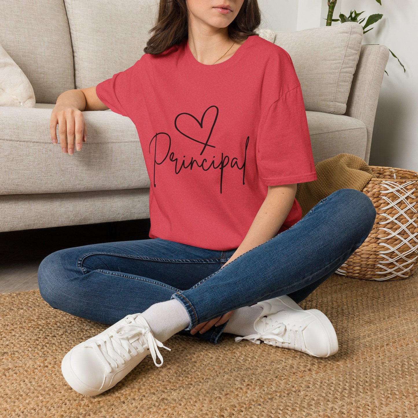 Principal Shirt with Heart | Principal Appreciation Gift Tee