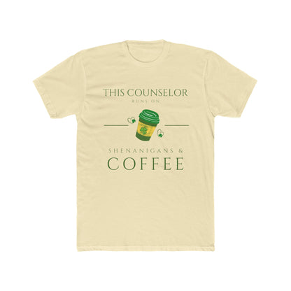 This Counselor Runs on Coffee Tee | Coffee Cup Illustration, School Staff Shirt | Every Gen