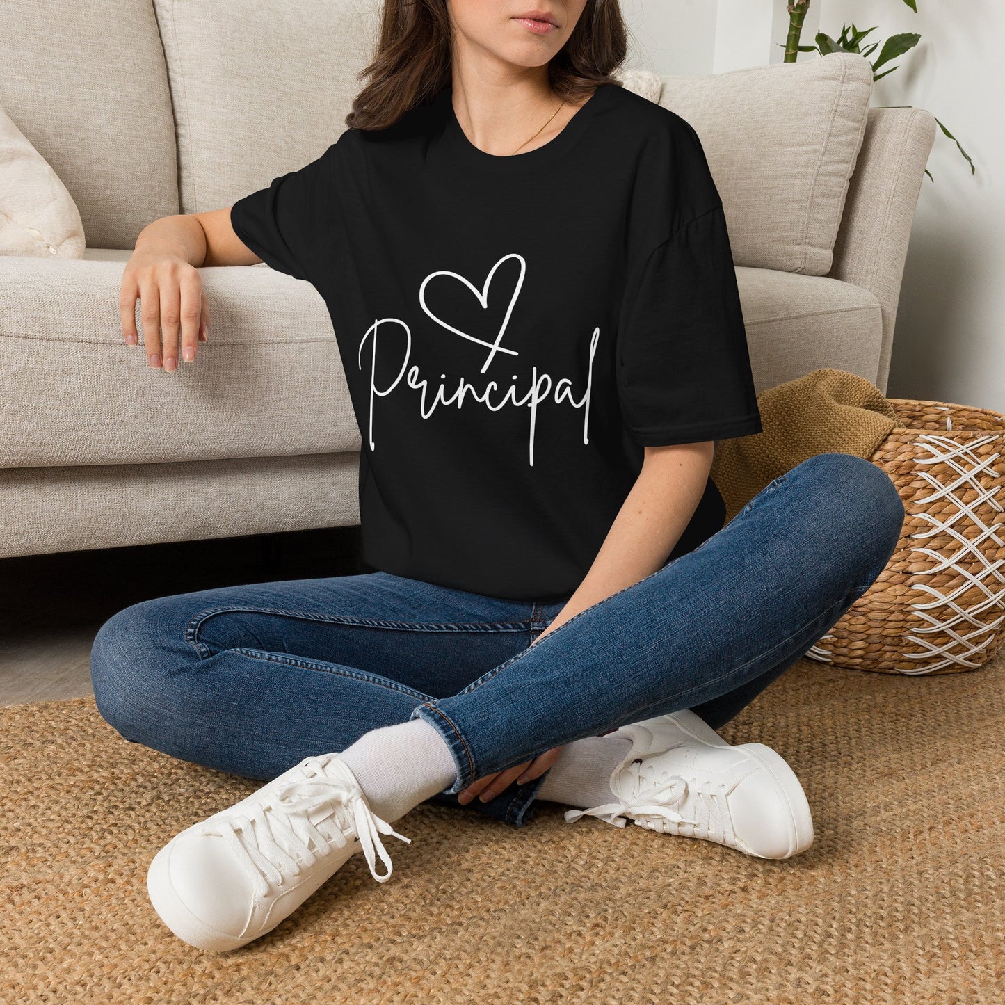 Principal Shirt with Heart | Principal Appreciation Gift Tee