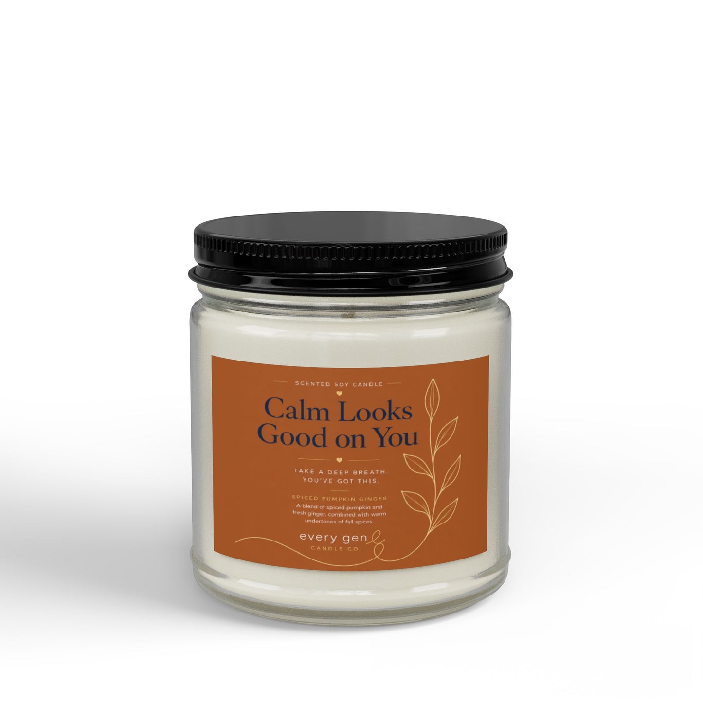 Calm Looks Good on You Pumpkin Ginger Candle | Every Gen