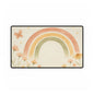 Boho Rainbow Desk Mat – Custom Teacher/Office Workspace Aesthetic – Large Felt & Rubber Non-Slip Desk Pad