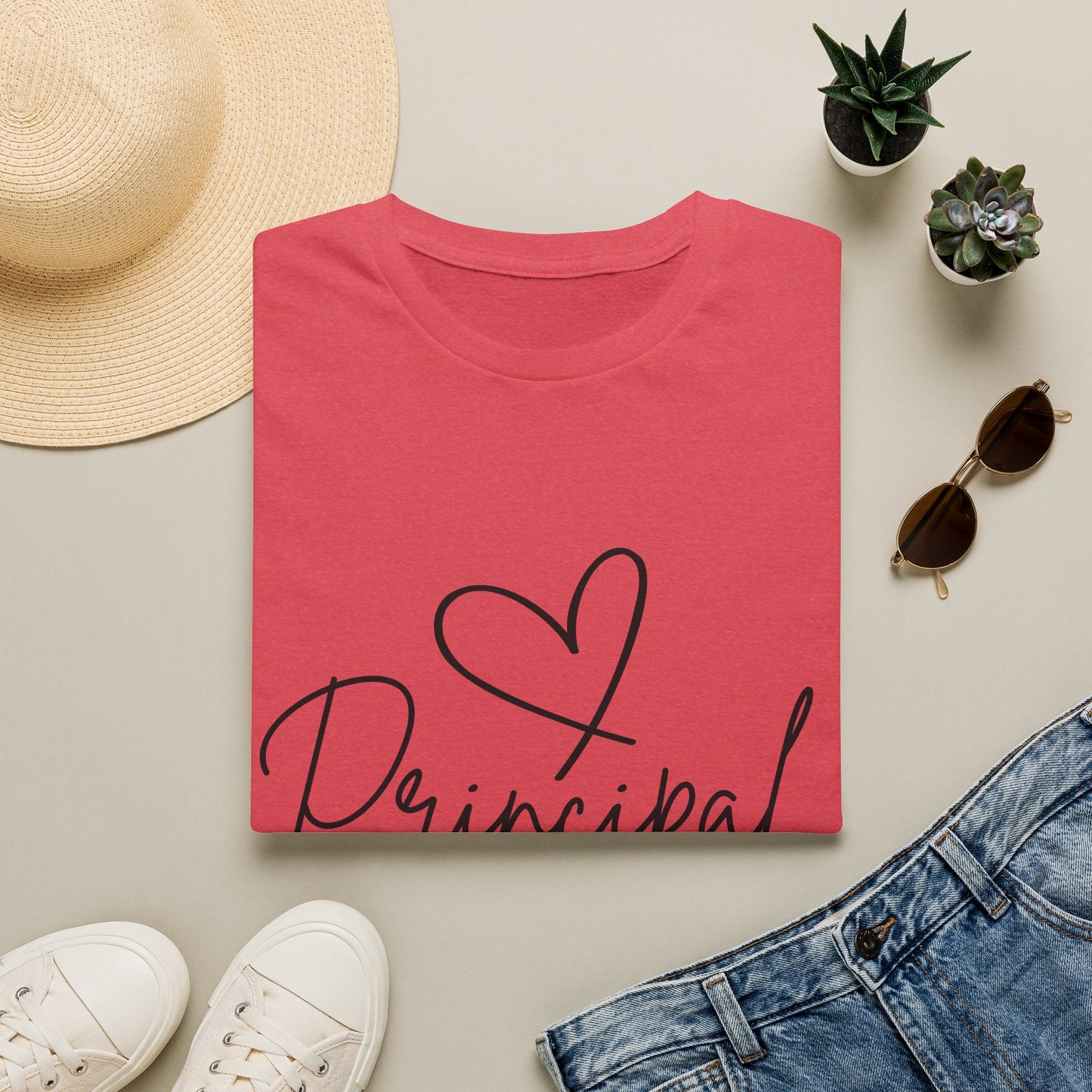 Principal Shirt with Heart | Principal Appreciation Gift Tee