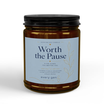 Worth the Pause Sea Salt Orchid Candle | Every Gen