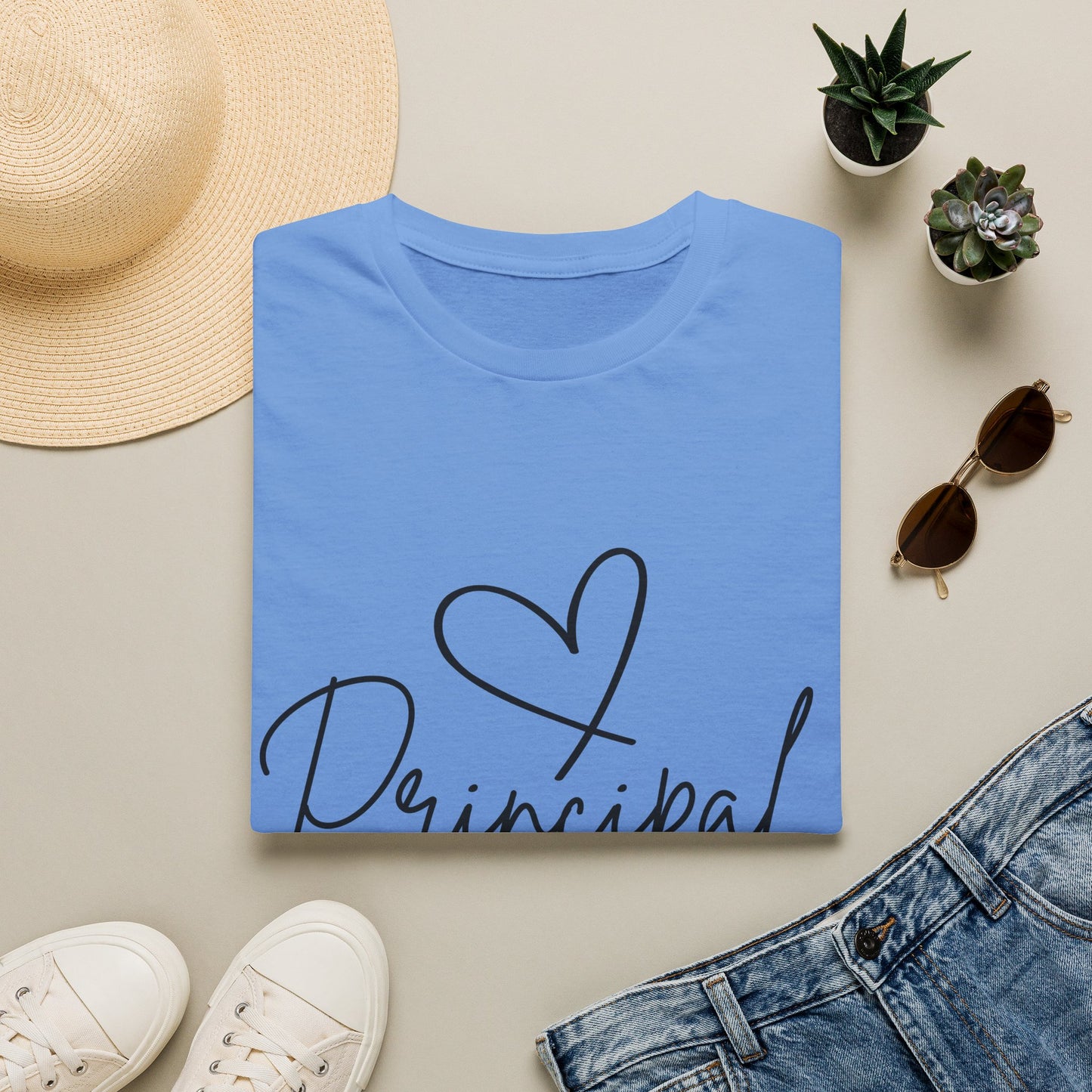 Principal Shirt with Heart | Principal Appreciation Gift Tee
