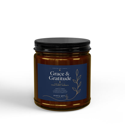 Grace & Gratitude Vanilla Bean Soy Candle | Every Gen