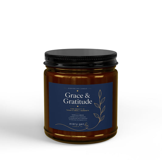 Grace & Gratitude Vanilla Bean Soy Candle | Every Gen