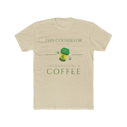 This Counselor Runs on Coffee Tee | Coffee Cup Illustration, School Staff Shirt | Every Gen
