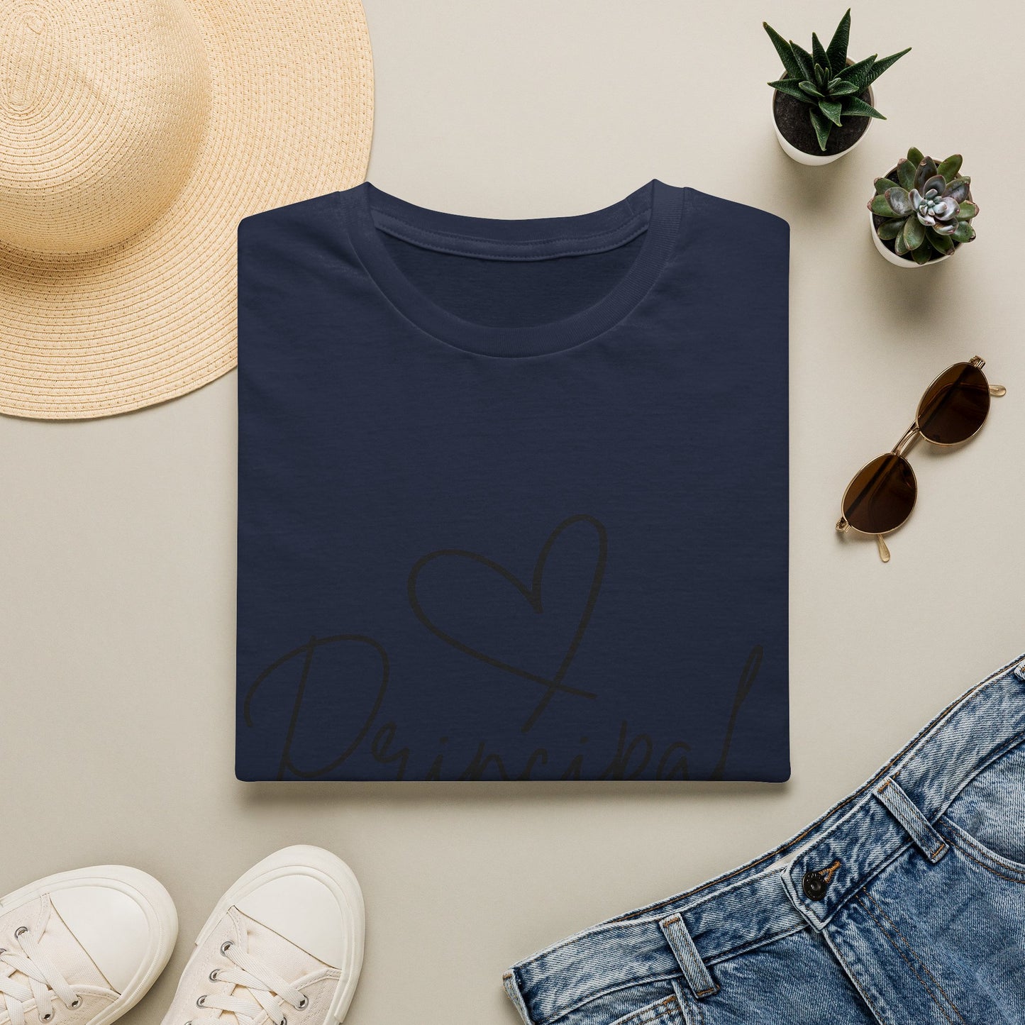 Principal Shirt with Heart | Principal Appreciation Gift Tee