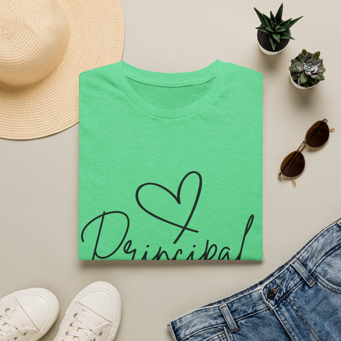 Principal Shirt with Heart | Principal Appreciation Gift Tee