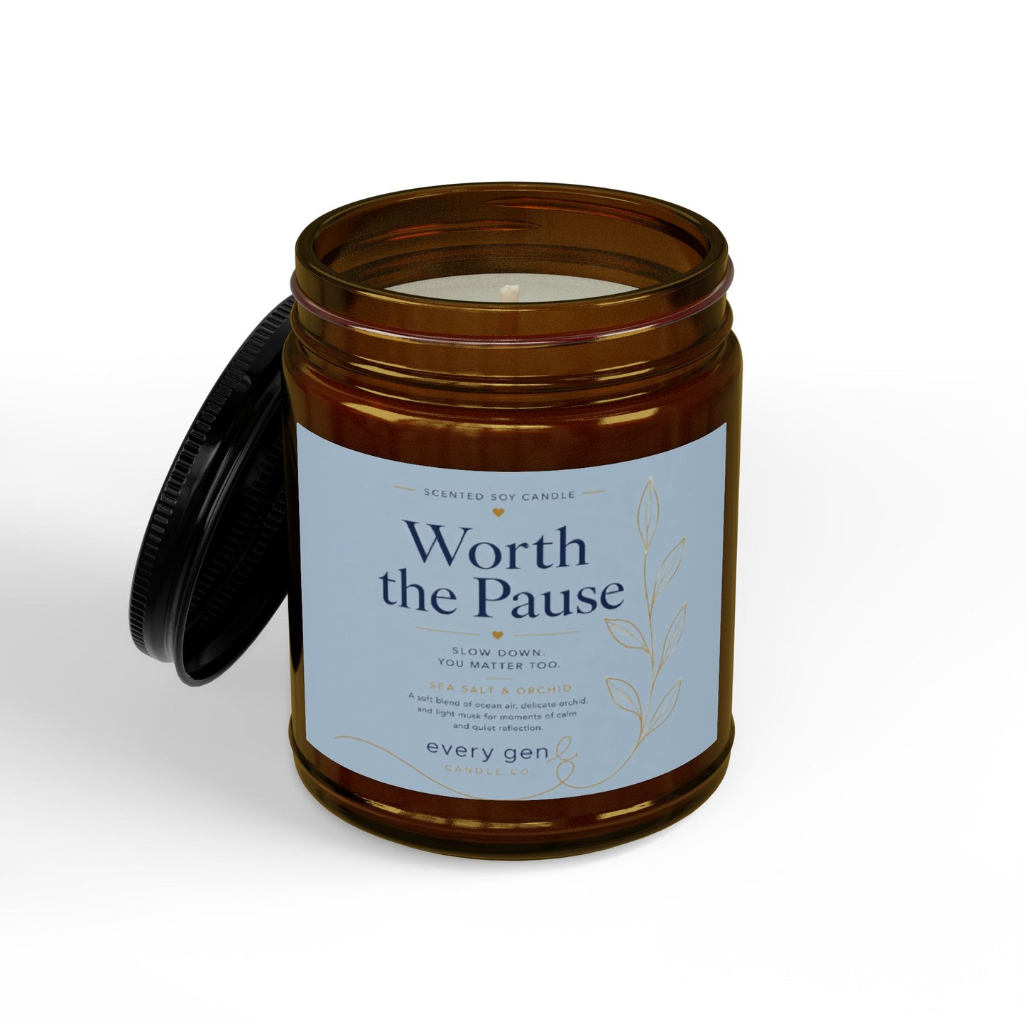 Worth the Pause Sea Salt Orchid Candle | Every Gen