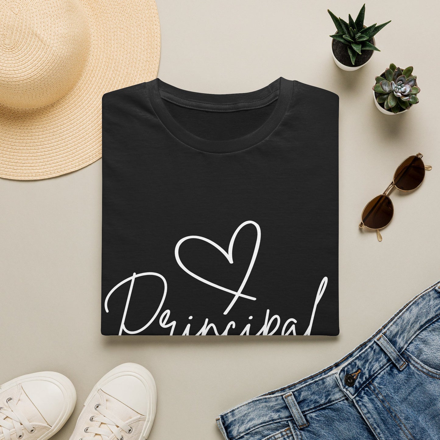 Principal Shirt with Heart | Principal Appreciation Gift Tee