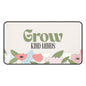 Grow Kind Minds Desk Mat | Floral Teacher Appreciation Gift | Cute Classroom Desk Accessory | Teacher Gift Mouse Pad