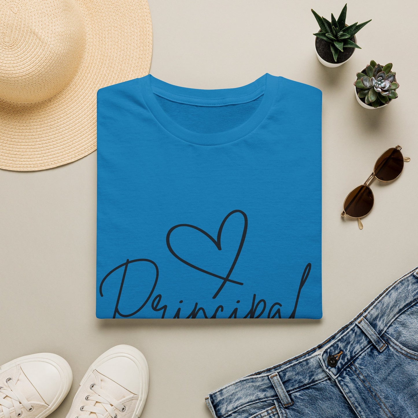Principal Shirt with Heart | Principal Appreciation Gift Tee