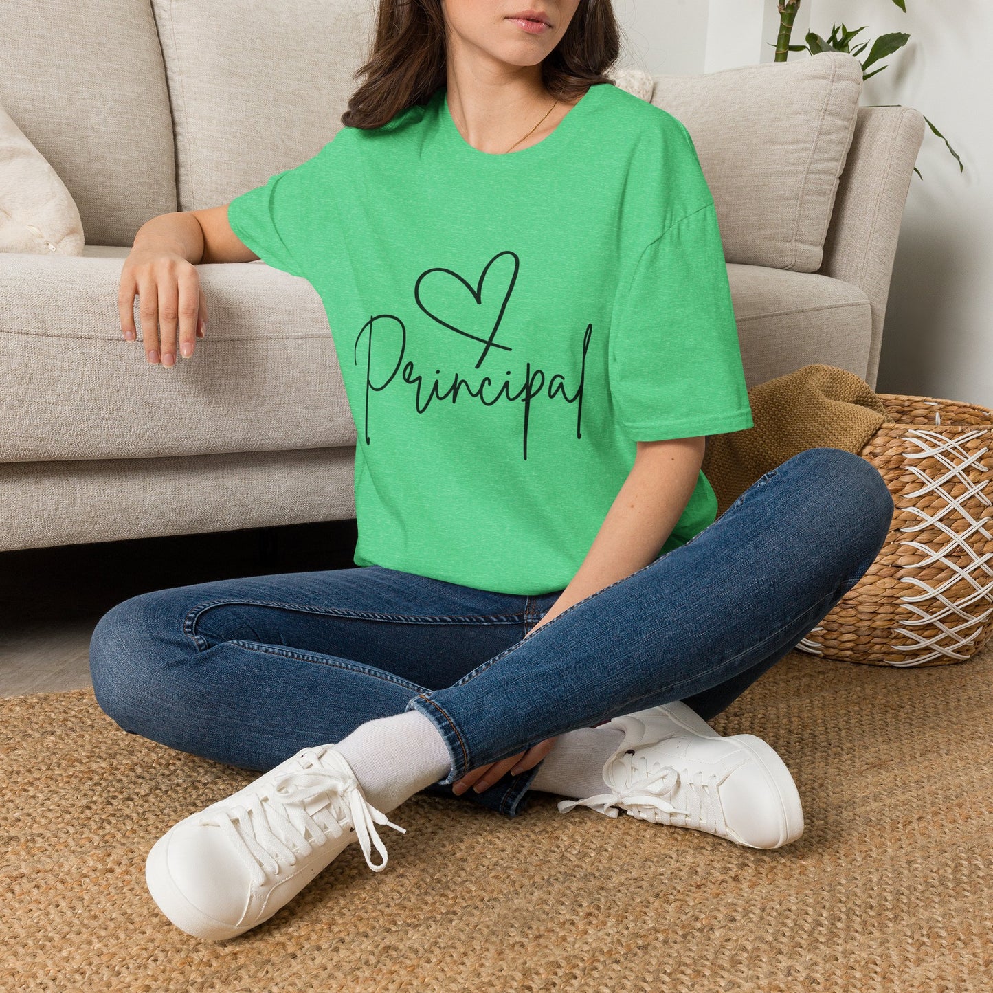 Principal Shirt with Heart | Principal Appreciation Gift Tee