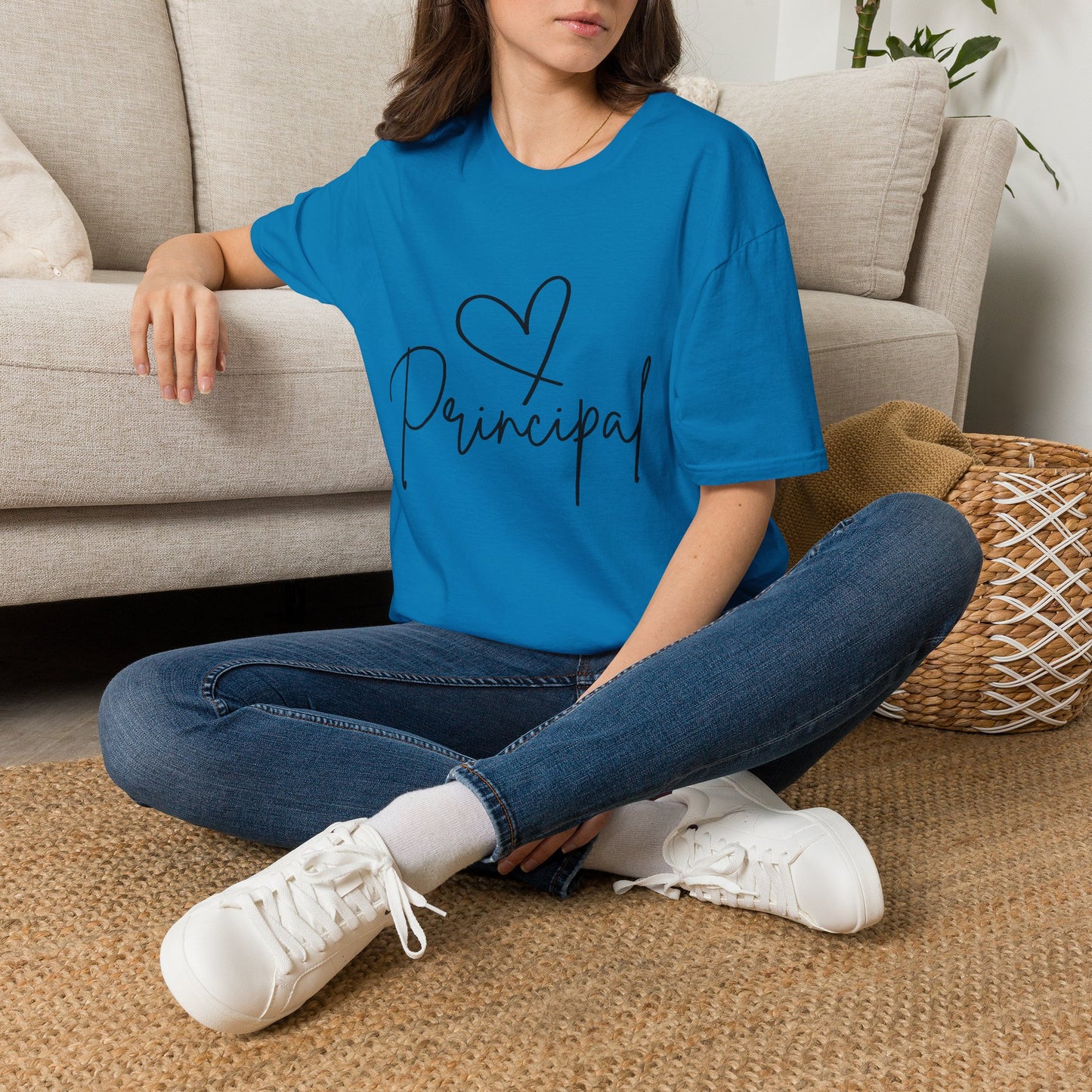 Principal Shirt with Heart | Principal Appreciation Gift Tee