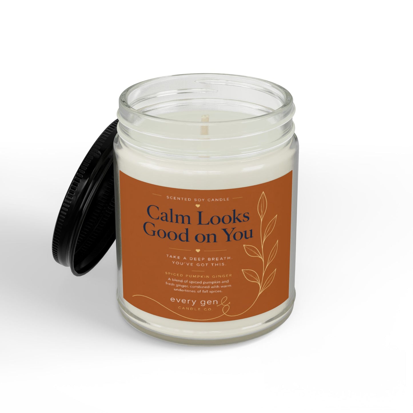 Calm Looks Good on You Pumpkin Ginger Candle | Every Gen