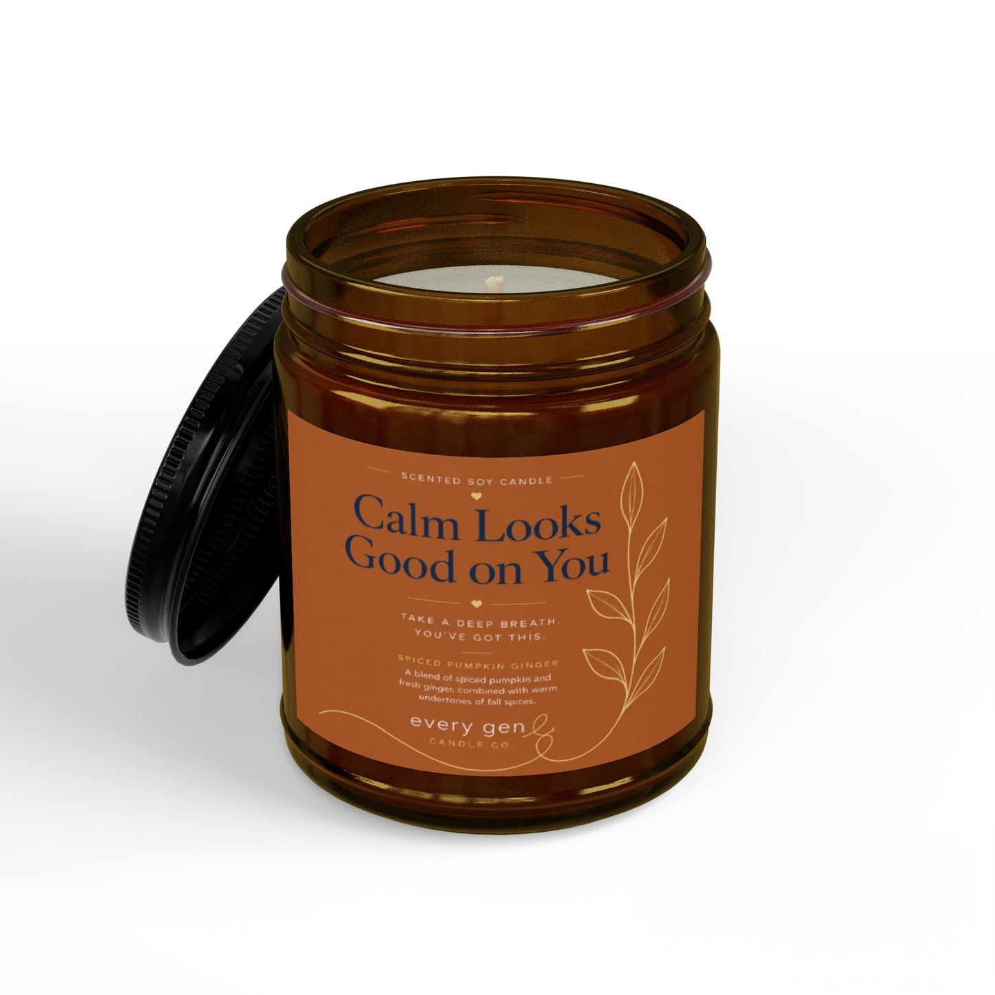 Calm Looks Good on You Pumpkin Ginger Candle | Every Gen