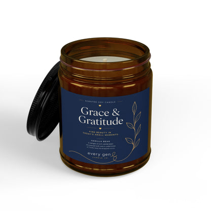 Grace & Gratitude Vanilla Bean Soy Candle | Every Gen