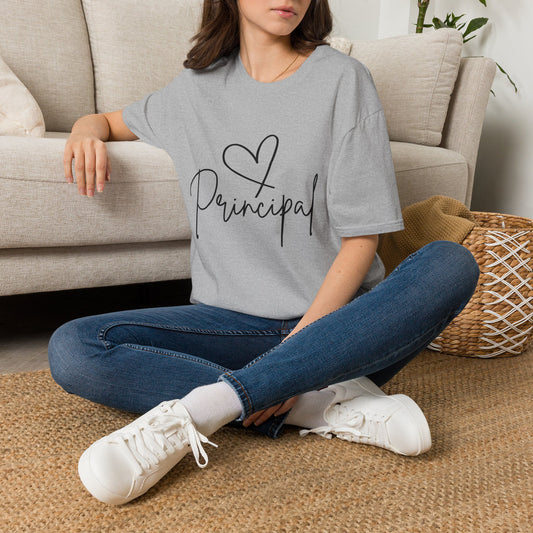 Principal Shirt with Heart | Principal Appreciation Gift Tee | EveryGen