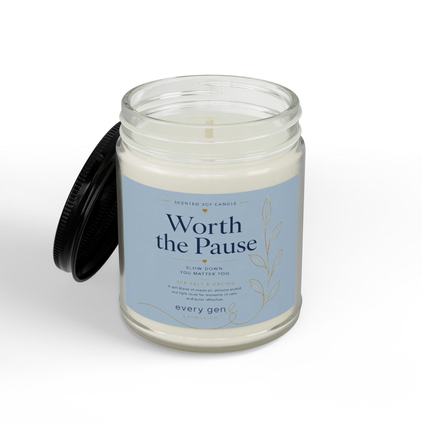 Worth the Pause Sea Salt Orchid Candle | Every Gen