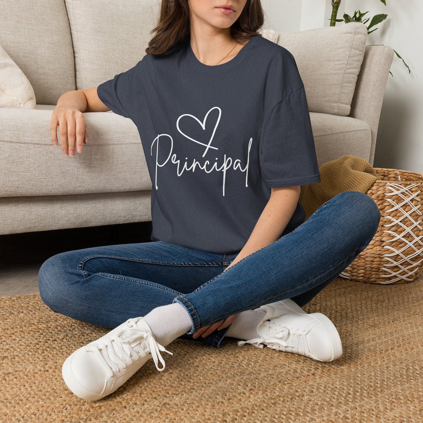 Principal Shirt with Heart | Principal Appreciation Gift Tee