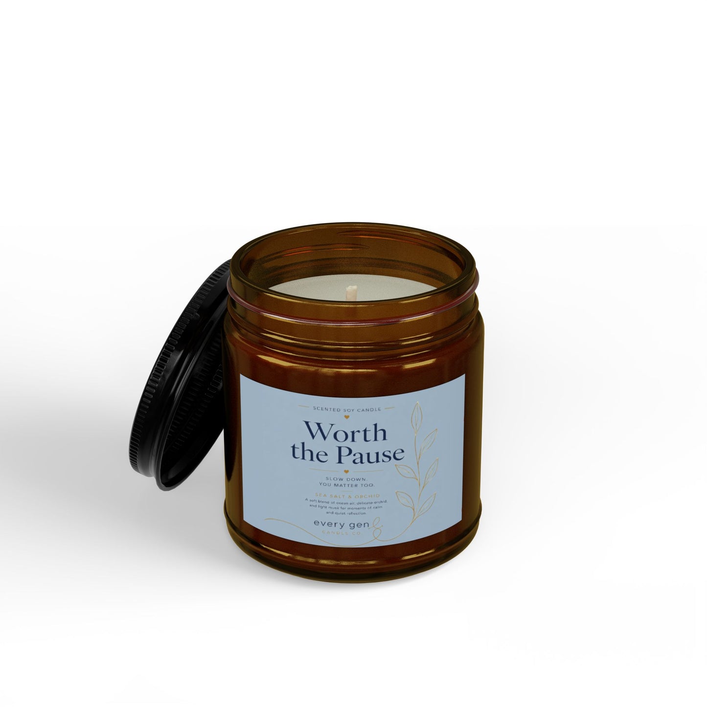Worth the Pause Sea Salt Orchid Candle | Every Gen