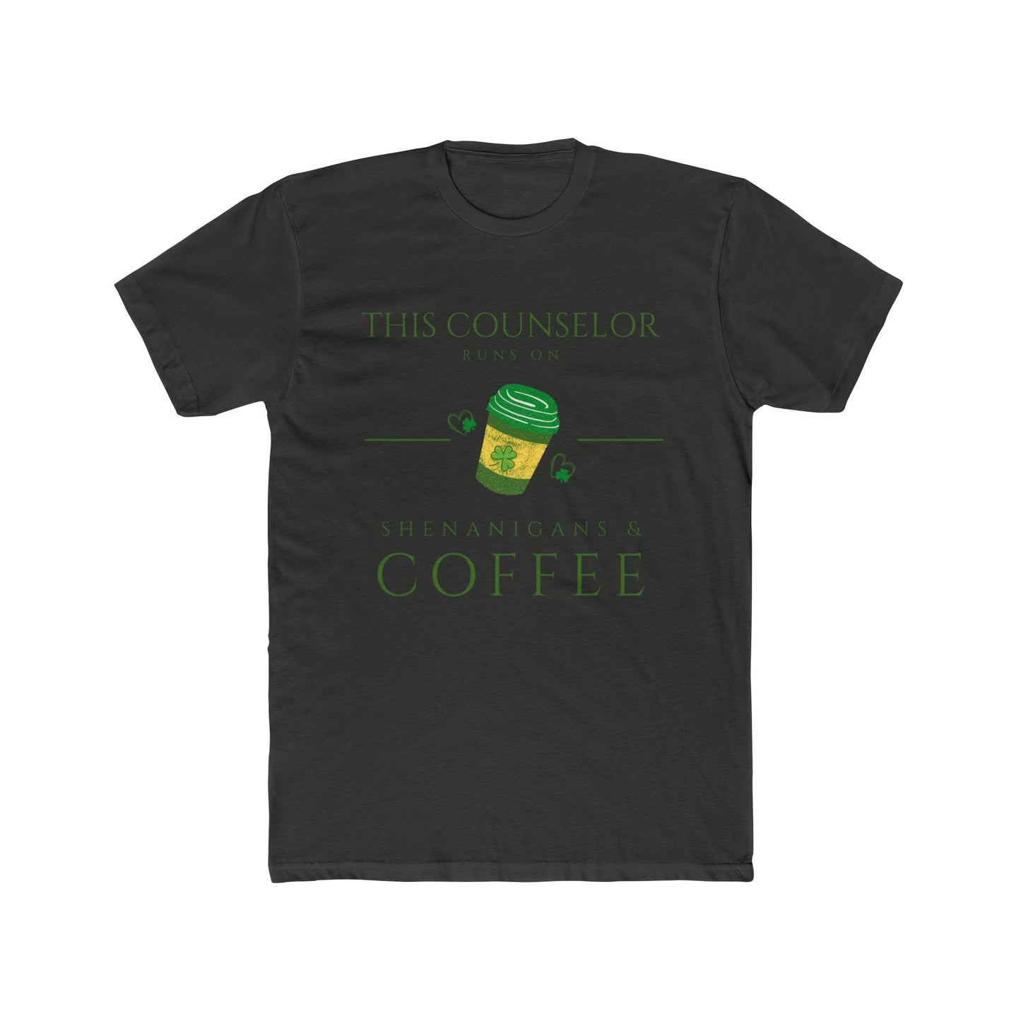 This Counselor Runs on Coffee Tee | Coffee Cup Illustration, School Staff Shirt | Every Gen