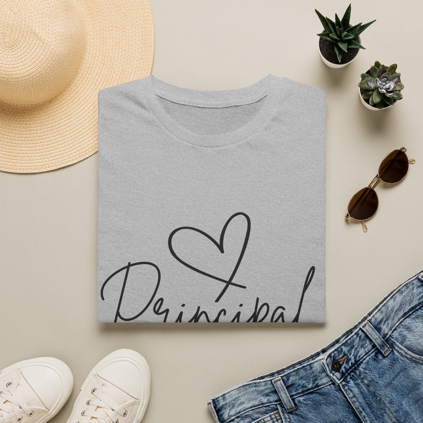Principal Shirt with Heart | Principal Appreciation Gift Tee